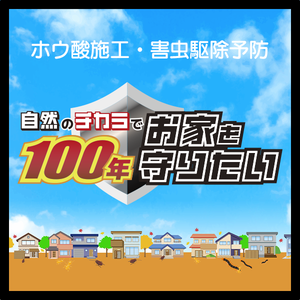 ホウ酸施工・害虫駆除予防事業